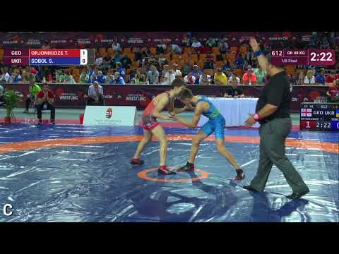 1/8 GR - 48 kg: T. ORJONIKIDZE (GEO) v. S. SOBOL (UKR)