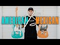 American Telecaster vs Mexican Telecaster! American Professional II vs Player Series!