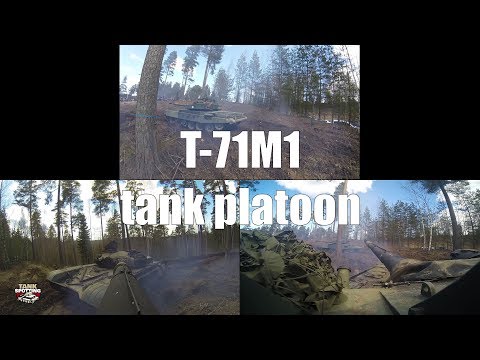 T-72M1 Tank Platoon Triple Camera 1.5.2017 SECOND combat show - Parola Armour Museum