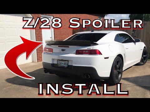 Z/28 SPOILER W/ Wicker Bill INSTALL on my 5th Gen Camaro