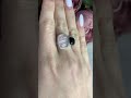 Серебряное кольцо с розовым кварцем 9.9ct, ониксом