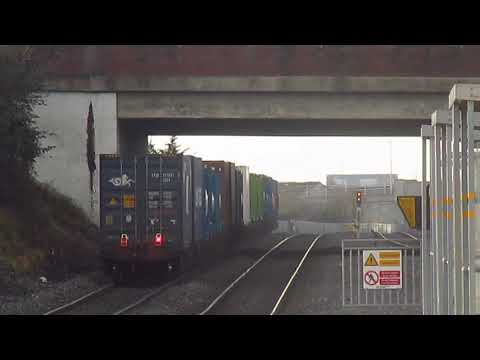 IE 071 Class Locomotive 082 On The IWT Train Passing Park West  Bound For Ballina With Max Mega Horn