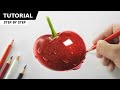 Drawing CHERRY with Color Pencil - Step by Step!