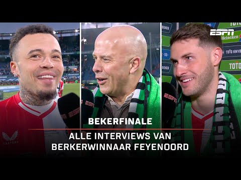 🏆 ALLE INTERVIEWS van FEYENOORD na WINST BEKERFINALE 🗣️🎙️
