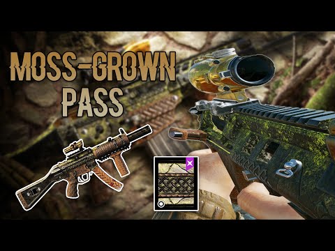 Y6S4 Moss-Grown Pass Universal WEAPON SKIN + Attachment Skin - Showcase IN-GAME - Rainbow Six Siege