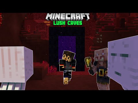 Most Drub Visit to Nether | Single Biome | Minecraft Multiplayer | Lush Caves |