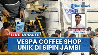 Coffee Shop Unik di Pinggir Jalan Sipin Jambi, "Mas Kopi" Sajikan Manual Brew di Atas Vespa