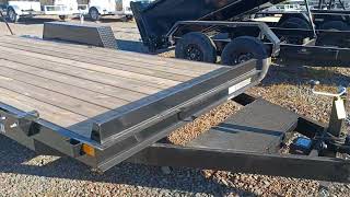 NEW 8' x 18' Equipment Trailer w/ Dove Tail Trailer By Premier Trailer