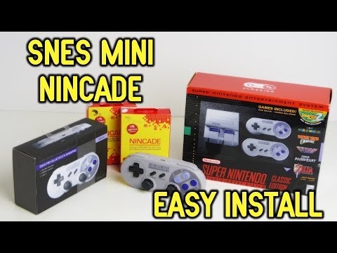 SNES Classic Edition Nincade Install - Completely Wireless Bluetooth No Dongles!