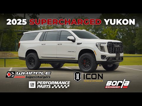 2025 Yukon Supercharged and Lifted - 6.2L Whipple Supercharger, Suspension Lift, Brembo Big Brakes