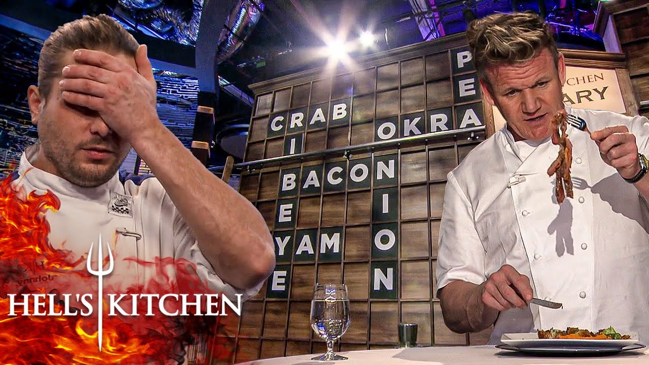 Chef Confronts Chef Ramsay About His Rating During the Crossword Challenge | Hell's Kitchen