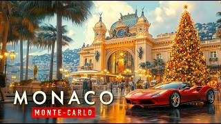 Christmas Like You’ve Never Seen Before | Monaco, Monte Carlo 4K Walk