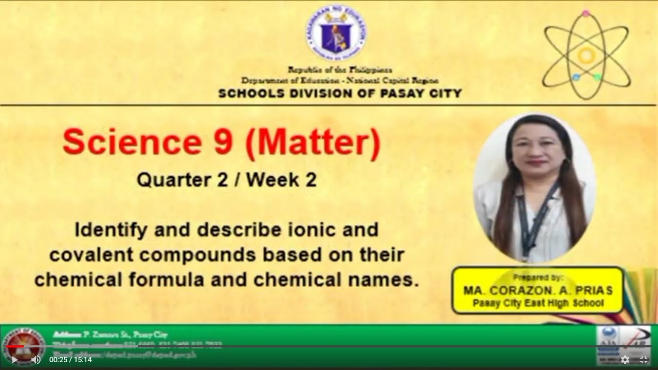 DepEd Pasay Science9 Q2-W2