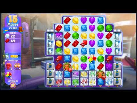 Willy Wonkas Sweet Adventure Level 238 - NO BOOSTERS 🍫 | SKILLGAMING ✔️
