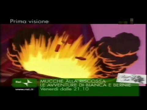 Mucche alla riscossa e Le avventure di Bianca e Bernie - Promo Raitre [2009]