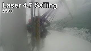 preview picture of video 'Laser 4.7 Sailing 2/7/2014 in Skerries (GoPro Hero 3+)'