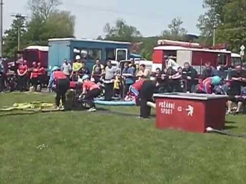 Okrskové kolo Jičíněves - požární útok - SDH Slatiny ženy A