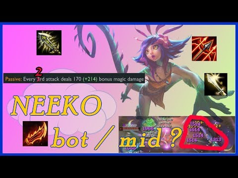 NEEKO IS BROKEN! SPELLS + BUILDS . MID or ADC? Replacement of Kai'Sa