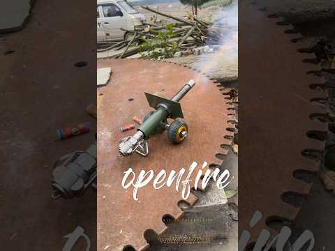 Explosive Mini Cannon Fire🔥Metal Marvels in Action #cannon #artillery #fireworks #firecracker