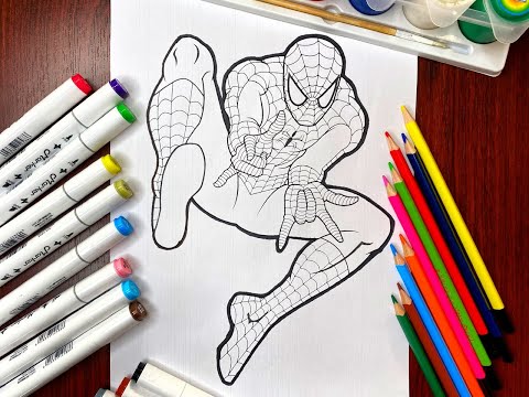 Spiderman coloring page ||Unknown Brain - Superhero (feat. Chris Linton) [NCS Release]