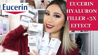 EUCERIN HYALURON FILLER + 3x EFFECT TRATAMIENTO COMPLETO DÍA Y NOCHE RESEÑA COMPLETA+RUTINA SKINCARE