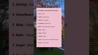 Download lagu 10 panggilan sayang dalam bahasa inggris #idea #pacar #short #foryou mp3 Download lagu 10 panggilan sayang dalam bahasa inggris #idea #pacar #short #foryou mp3