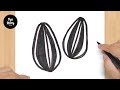 #466 How to Draw a Sunflower Seeds - Easy Drawing Tutorial