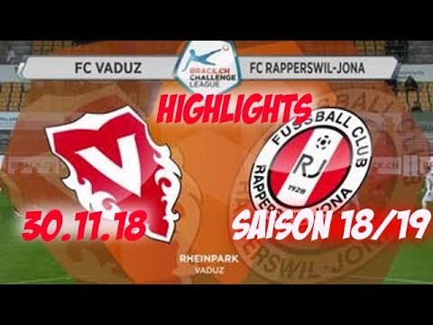 Highlights: Fc Vaduz vs Fc Rapperswil - Jona (30.11.18)