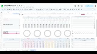 Habit Tracker Template in Google Sheets