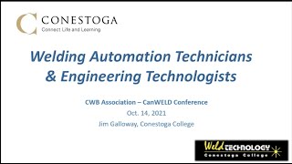 Educating Welding & Robotics Technologists and Technicians Educating Welding & Robotics Technologists and Technicians