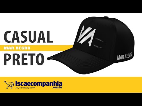 Vídeo Boné Mar Negro Fishing Casual 30215 - Preto