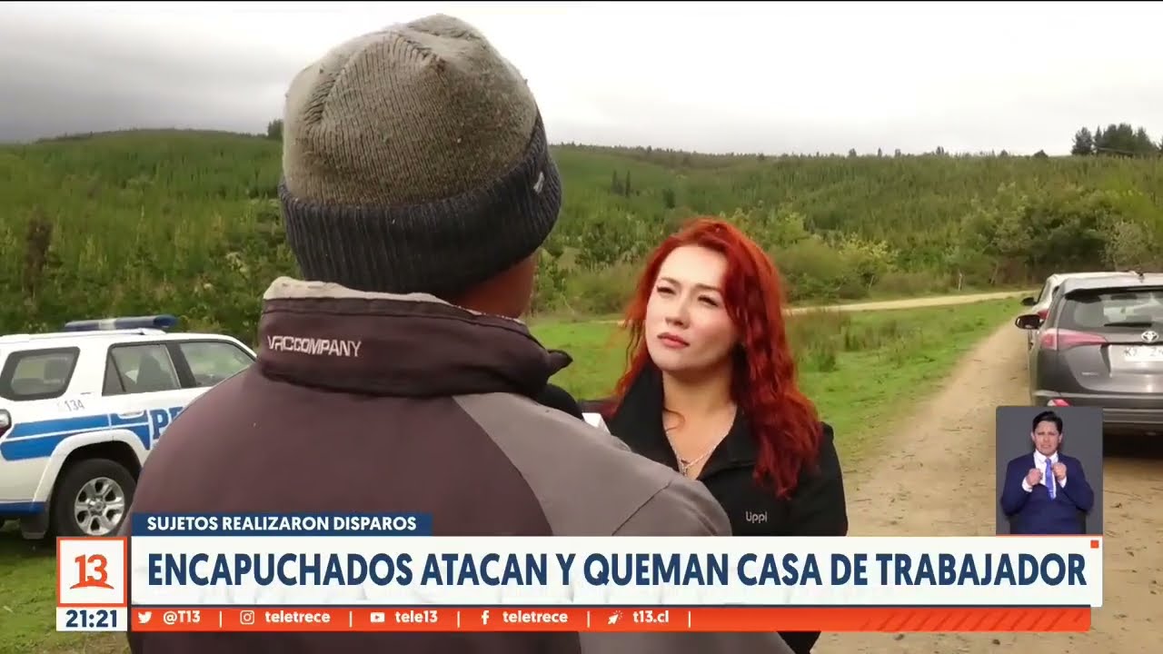 Encapuchados atacan y queman casa de trabajador en La Araucanía