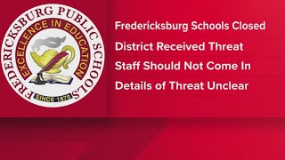 Fredericksburg Schools closed Friday