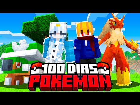 SOBREVIVENDO 100 DIAS EM DUPLA NO MINECRAFT COBBLEMON!