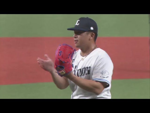 【2回表】キレのある変化球!! ライオンズ・ボー・タカハシ 空振り三振を奪ってピンチ脱出!!  2024年6月13日 埼玉西武ライオンズ 対 広島東洋カープ