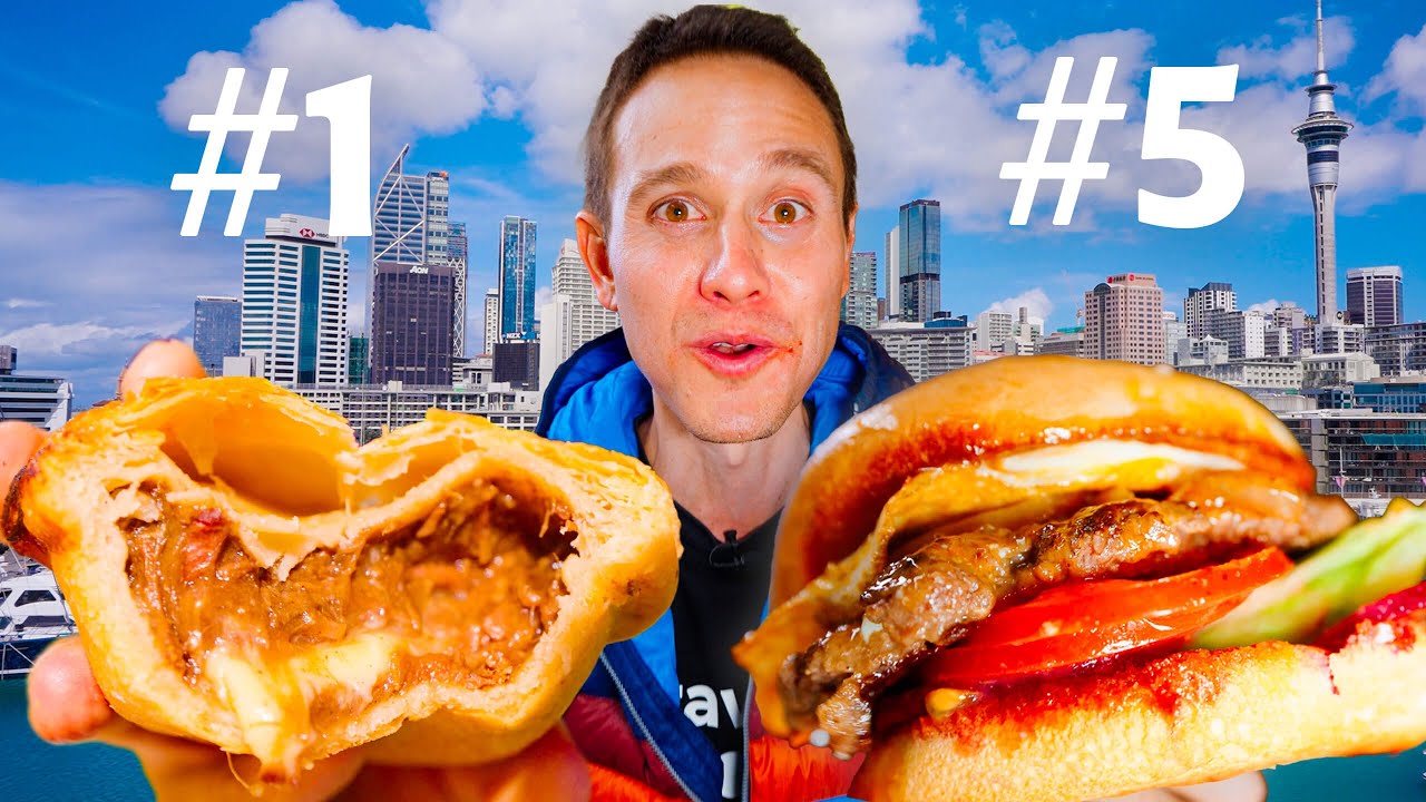 Mark Wiens tasting food in New Zealand