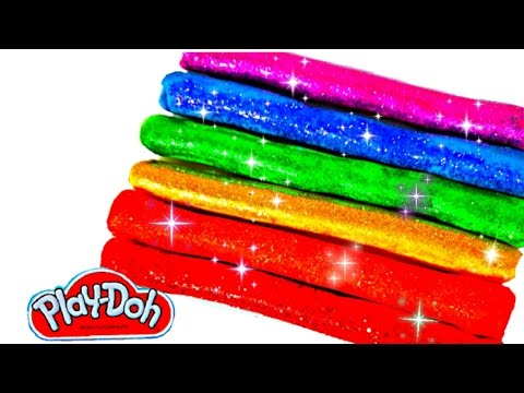 GLITTER PLAY-DOH Videos For Kids Fun Play Learning Rainbow Colors Videos Kids Balloons Toys Video