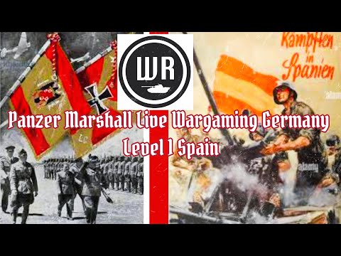 Live Wargaming | Level 1 Panzer Marshall | German WW2 Campaign | Spanish Civil War Map