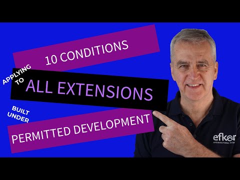 10 Permitted Development conditions that apply to all Extensions