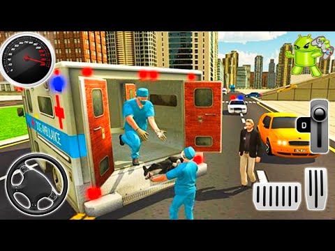 Ambulance Dog Rescue Driving Simulator #2 - Animals Offroad Van Drive - Best Android Gameplay HD