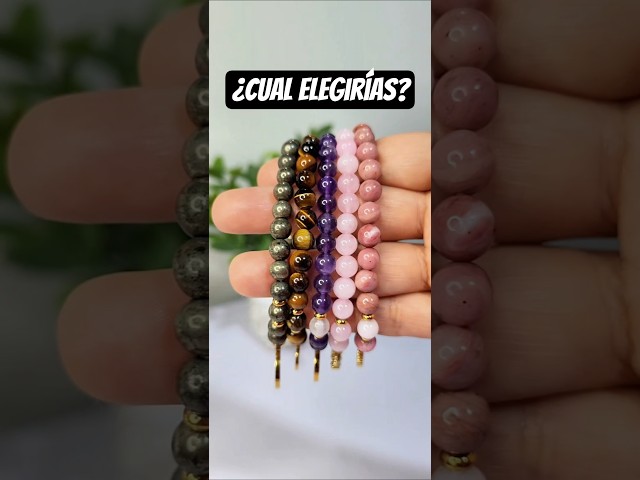 Vídeo relacionado con Pulsera Piedras Naturales Mujer con Ojo de Tigre, Amatista, Turmalina Negra y Cuarzo Cristal, Pulsera de Piedra Natural Ajustable con Cuentas Tipo Bracelet y Cierre Deslizante,Regalo para Mujer o Mamá