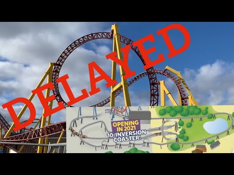 Flamingo Land New 10 Inversion Coaster - Delayed Until 2021 & Union Jack Flag Trains?