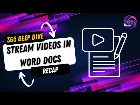 How to Embed Microsoft Stream Videos in Word