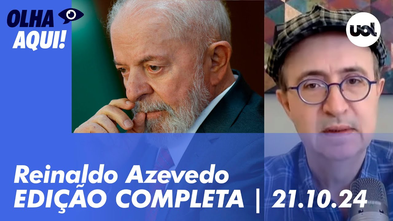 Reinaldo Azevedo ao vivo: Lula repousa após acidente; Venezuela e Brics; Moraes x Bolsonaro