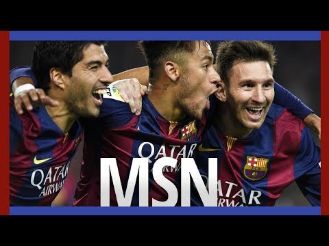 El mejor tridente de la historia del fútbol. El tridente legendario del FC Barcelona, la MSN.