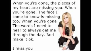 Avril Lavigne - When You&#39;re Gone [Lyrics/Letra]