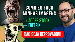Como eu crio minhas imagens para evitar reprovações no Adobe Stock e Freepik - Dica Marota!