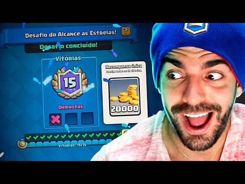 GANHEI O DESAFIO DO ALCANCE AS ESTRELAS NO CLASH ROYALE!