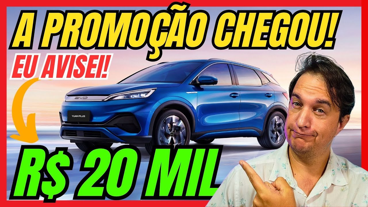 🚨 BYD YUAN PLUS EM PROMOÇÃO PARA ACABAR COM O ESTOQUE! VALE A PENA?