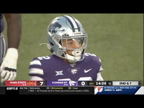Deuce Vaughn (Kansas State RB #22) Vs. Iowa State 2021